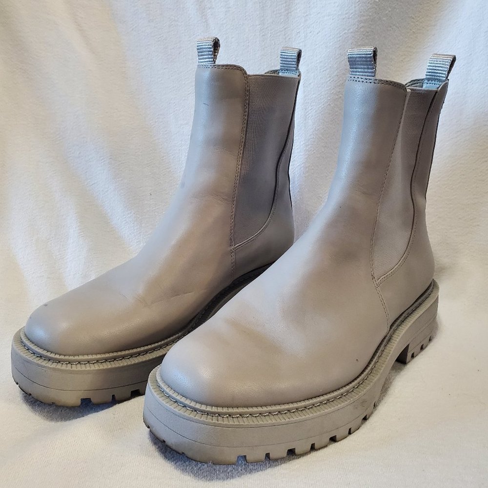 Sam Edelman Women's Laguna Chelsea Chinchilla Leather Ankle Boot Size 8.5W